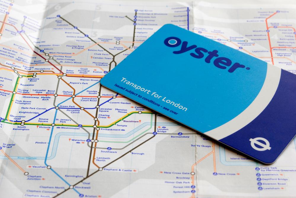 Oyster Card für die Londoner U-Bahn